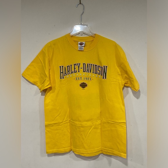 Harley Davidson Shirt Mens L Shiawassee Birch Run MI Eagle Stars Graphic Tee - Picture 2 of 5